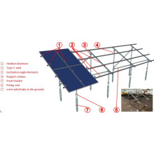 Ingeniería solar off / on grid sistema de energía solar montar las piezas